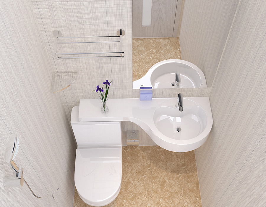 Full-Panel PEC Resin Fiber Hotel Modular Prefabricated Banyo Unit