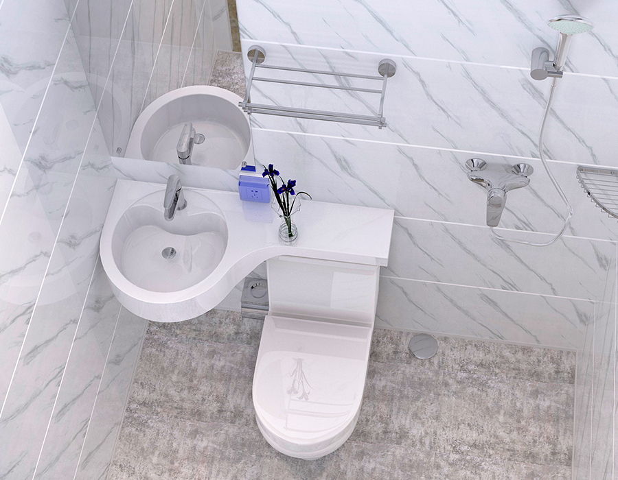 Modular Integrated Bathroom para sa Nursing Homes