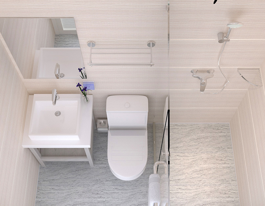 Modular Banyo na may Buong Konstruksyon ng Panel para sa Mabilis na Pag-install