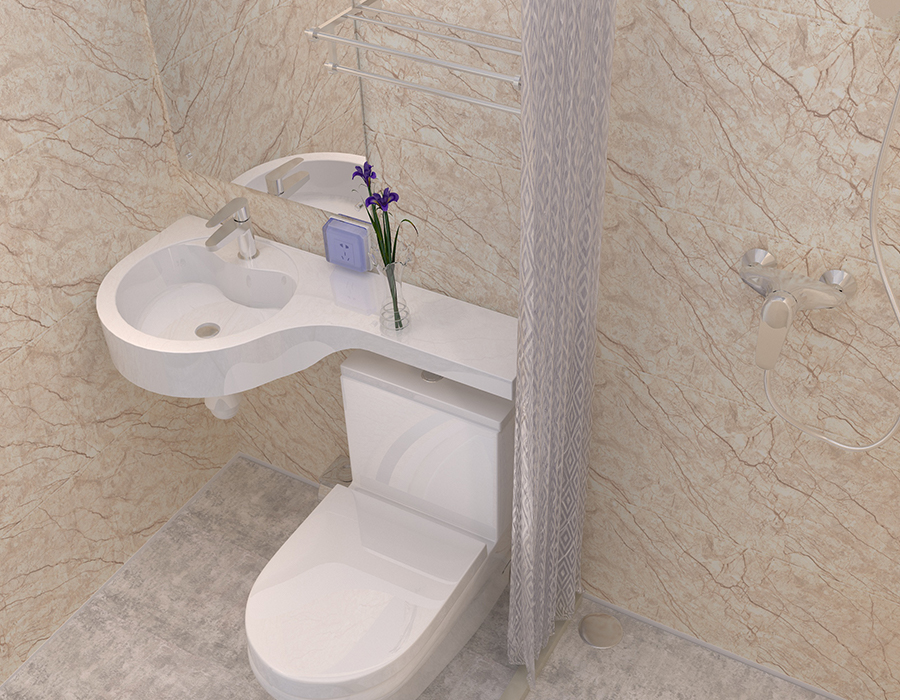 All-Panel PEC Resin Fiber Modular Banyo