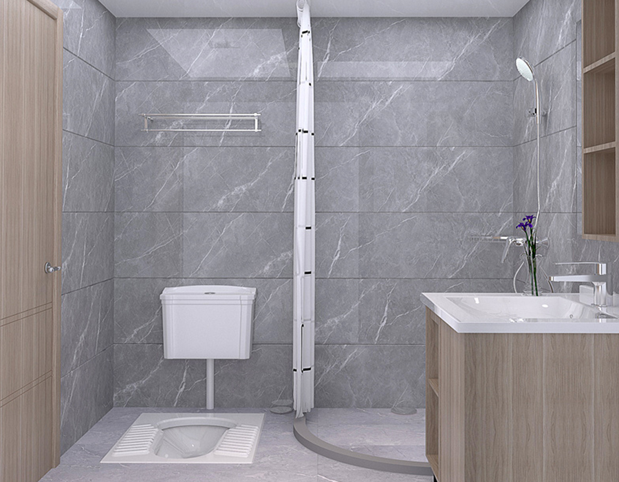 PEC Resin Fiber Panel Integrated Apartment Banyo Unit