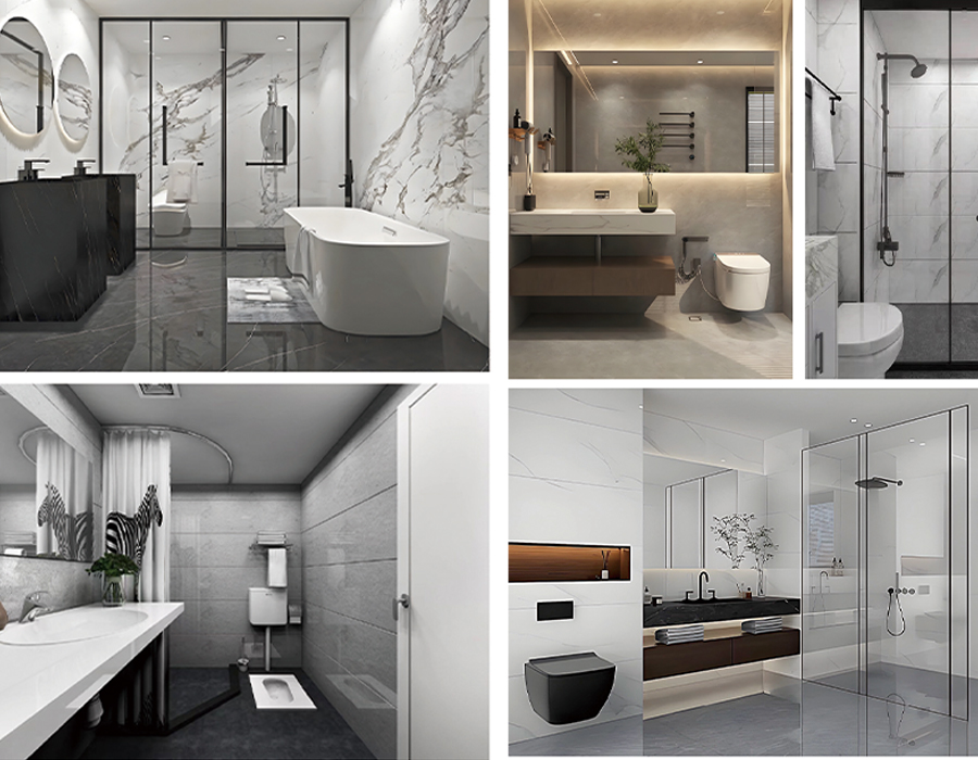 PEC Wall Board Pahalang na Prefabricated Modular Sanitary Banyo