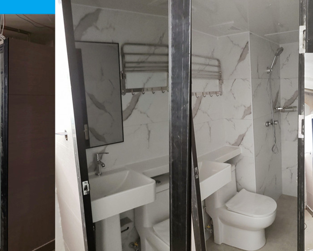 Suzhou textile factory dormitory bathroom application Kounor buong bathroom case analysis